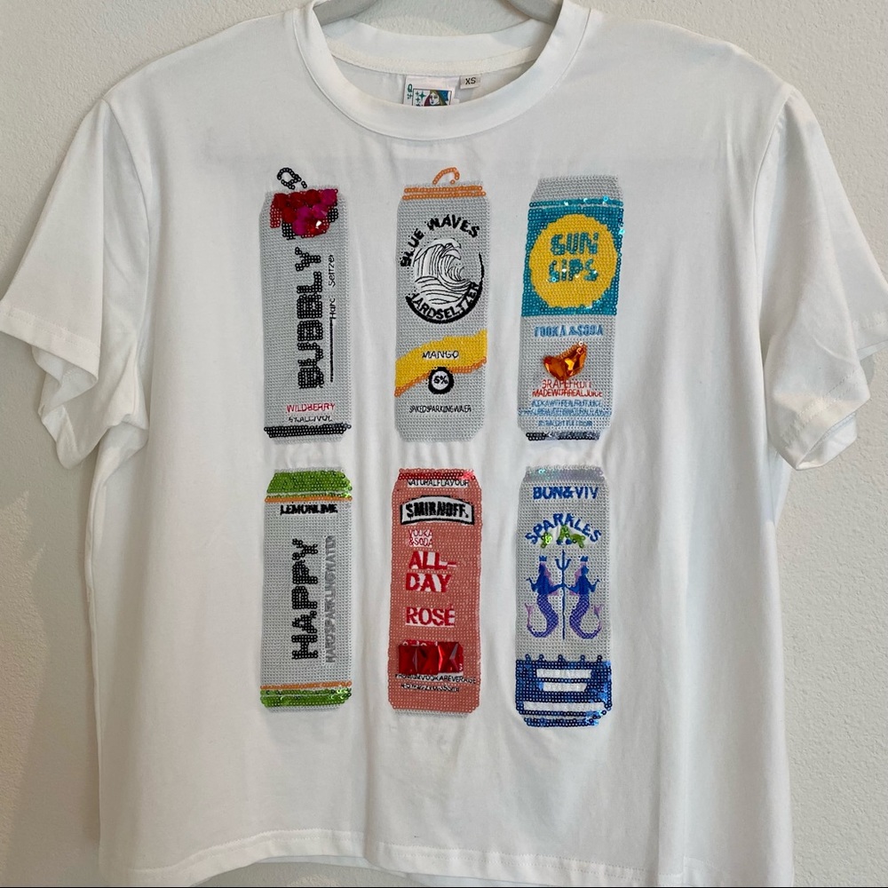 Sequin Seltzer Shirt